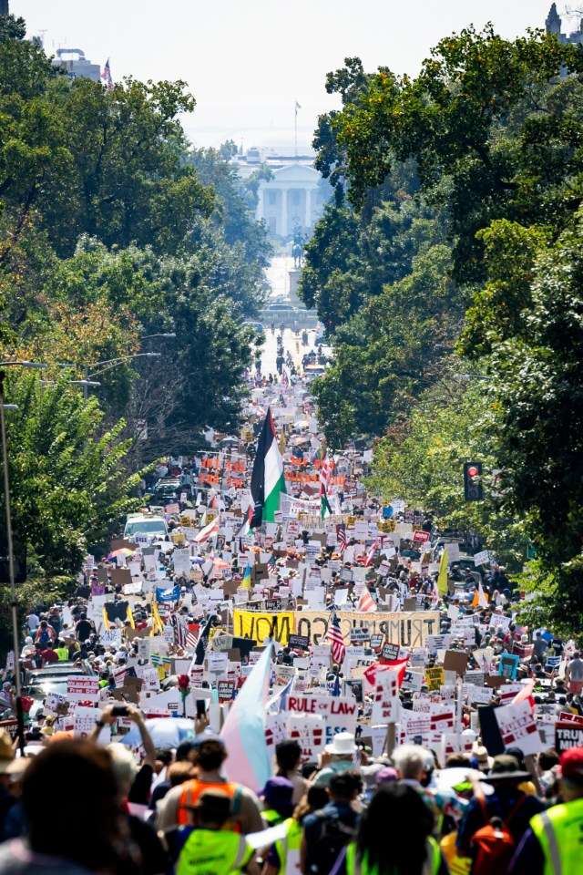 Se moviliza Washington en contra del Gobierno de Donald Trump