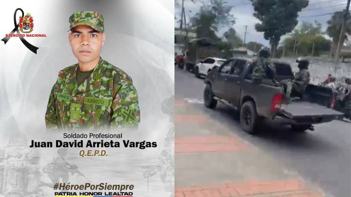 Revelan detalles e identidad del militar que murió en combates ante disidencias Farc en Buga, tras el robo de una camioneta