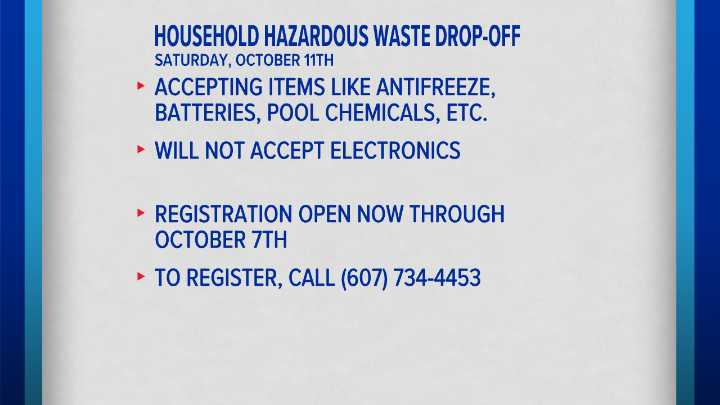 Hazardous waste collection event happening in October for Chemung Co.