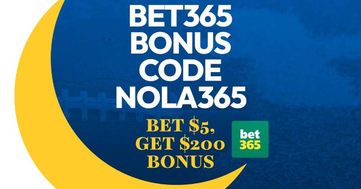 Bet365 Bonus Code NOLA365: Bet $5, Win $200 MNF Promo