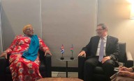 Canciller de Cuba dialoga con presidenta de Namibia (+Fotos)