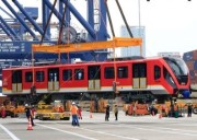 Histórico: llega a Bogotá el primer tren del Metro