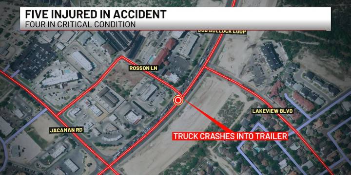 Five injured in serious crash along Loop 20