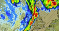 Exact date '1cm per hour' rain storm will sweep ENTIRE length of UK