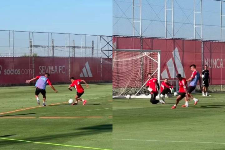 Sevilla destacó golazo de Sánchez en entrenamiento: “Las maravillas de Alexis”