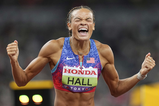 Anna Hall rediscovers love for track, joins Jackie Joyner-Kersee as a US heptathlon world champion