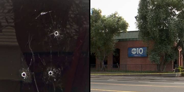 ABC television station struck by gunfire in a drive