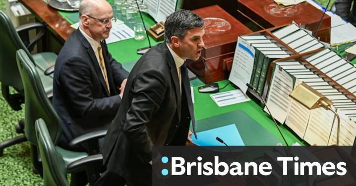 Brad Battin: Victorian opposition leader suspended from parliament after outburst