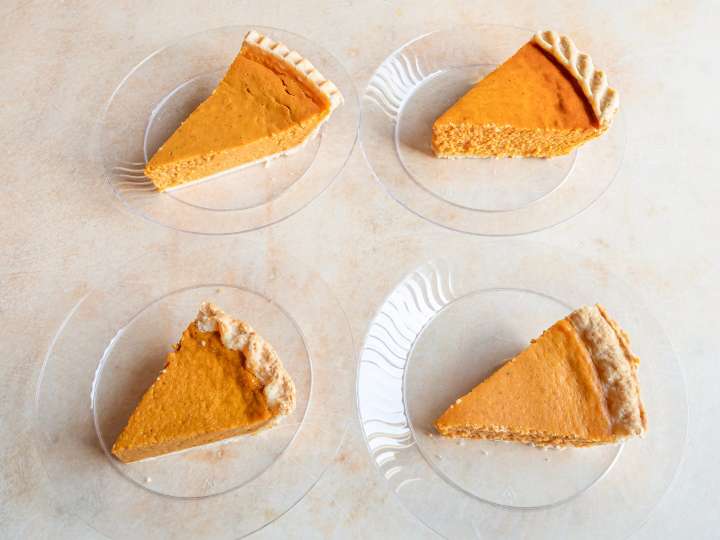 I'm a baker who tried to find the best store-bought pumpkin pie. Out of 4 desserts, there are only 2 I'd buy again.