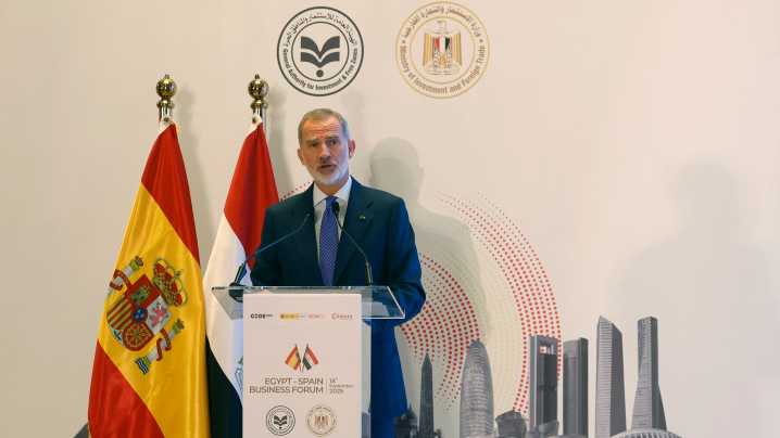 Felipe VI apuesta por mejorar la "cooperación económica" con Egipto en un escenario internacional de "incertidumbre"