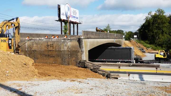 Route 22 to close overnight for Farmersville Road bridge removal in Bethlehem Township