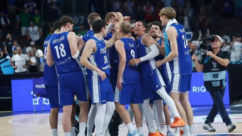Bombazo en el EuroBasket: Finlandia eliminó a la favorita Serbia y clasificó a cuartos de final del torneo