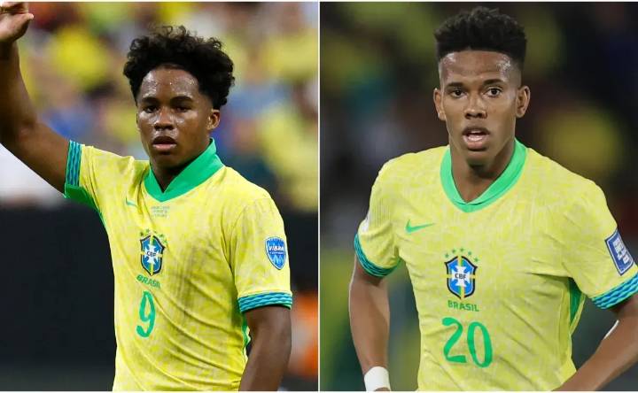 Why are Endrick and Estevao not playing for Brazil vs Mexico at 2025 FIFA U