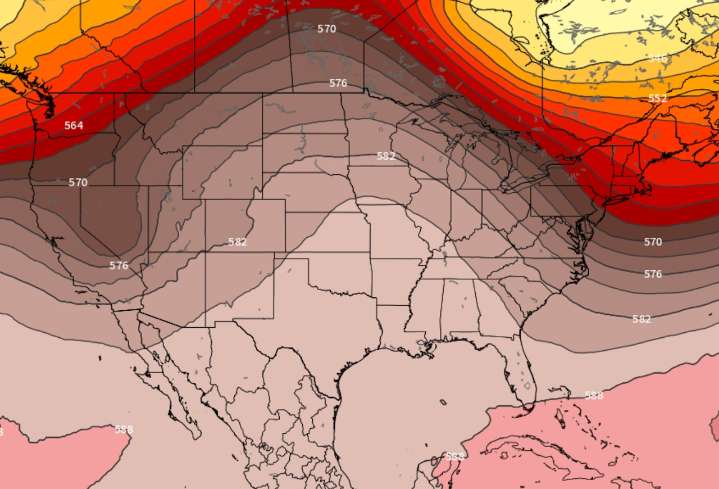The weather pattern is starting to look abnormal going into October