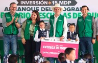 ‘Seguimos fortaleciendo educación y desarrollo’; Arranca Manolo entrega de Mobiliario a Escuelas