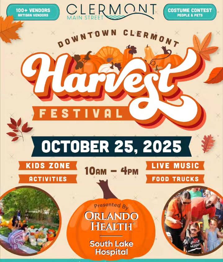 Downtown Clermont Harvest Festival Returns October 25