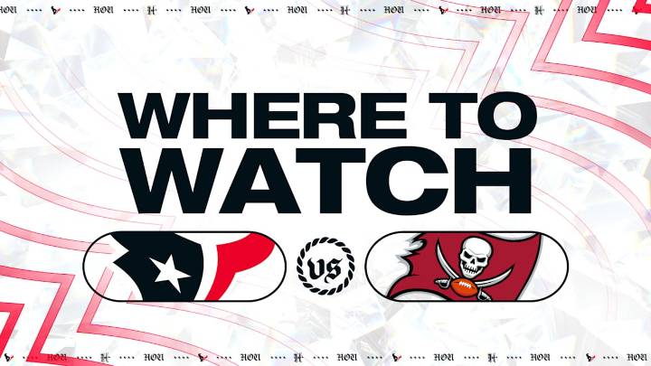 Houston Texans vs Tampa Bay Buccaneers: Where to Watch, Stream, & Listen
