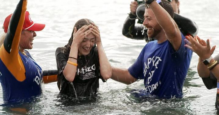U.S. sees surge in baptisms as more Gen Z men embrace faith after pandemic: "They're coming in by the thousands"
