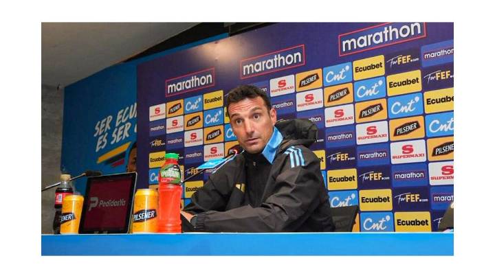 Scaloni tras la derrota en Ecuador: "El equipo siempre intenta y da la cara"