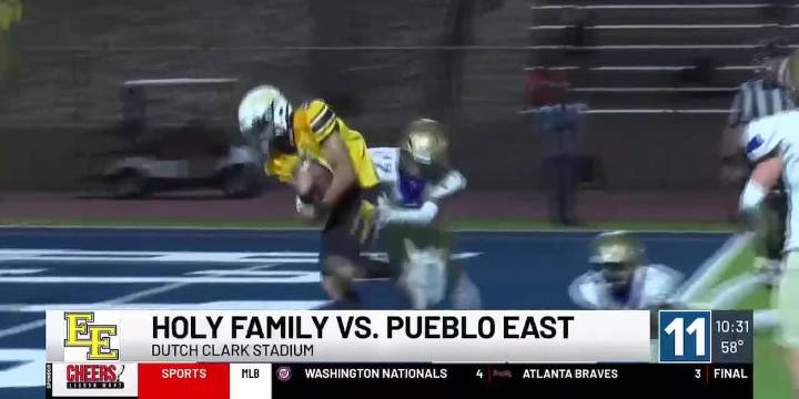 Thursday night endzone! Wins for Pueblo East and Coronado
