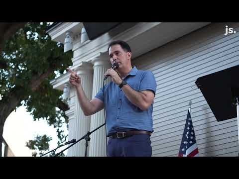 Chrarlie Kirk tribute: Former Wisconsin Gov. Scott Walker delivers remarks at Waukesha vigil