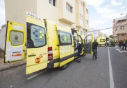 Un motorista herido moderado tras sufrir una caída en Santa Brígida