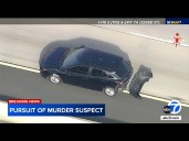 Wild chase: Murder suspect flees LAPD with car bumper hanging off