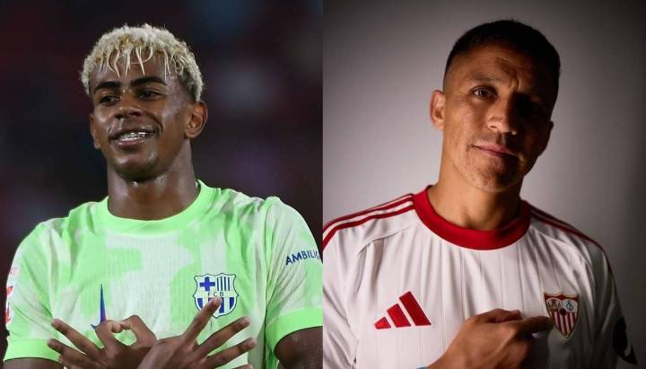 La viral reacción de Lamine Yamal tras el fichaje de Alexis Sánchez por el Sevilla