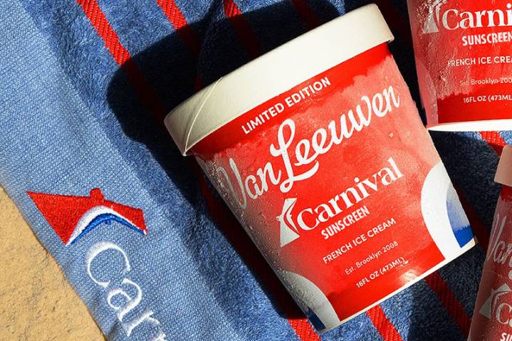 Carnival and Van Leeuwen Unveil Sunscreen