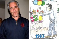 Jeffrey Epstein Birthday Book Features Drawing of Him Giving Young Girls Balloons