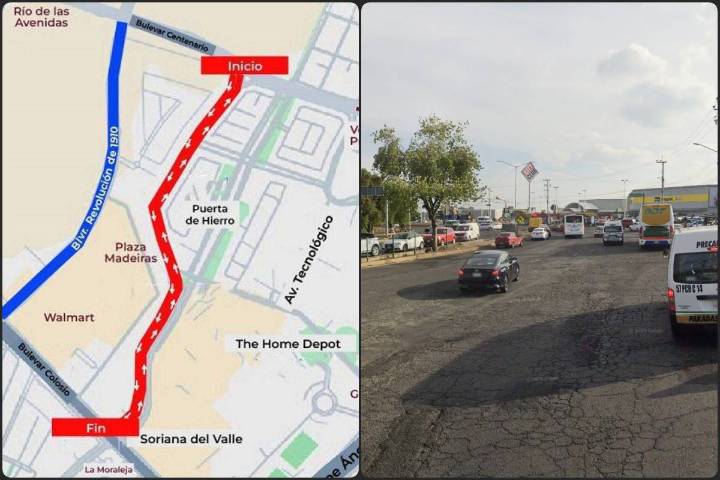 Anuncian cierre del bulevar Nuevo Hidalgo en ambos sentidos por obras de repavimentación