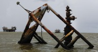 How we found oil wells drilled on land that are now in open water