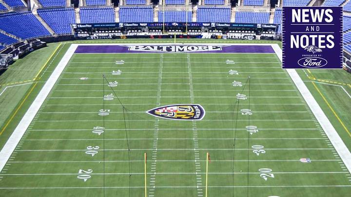 News & Notes: Ravens Debut Throwback End Zones for 30th Season