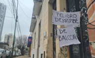 VIDEO. Balcones en peligro: los trozos de mampostería que pueden caer en las veredas provocando heridas a transeúntes