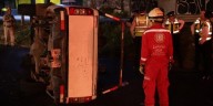Volcadura en avenida Alcalde provoca cierre parcial a la circulación