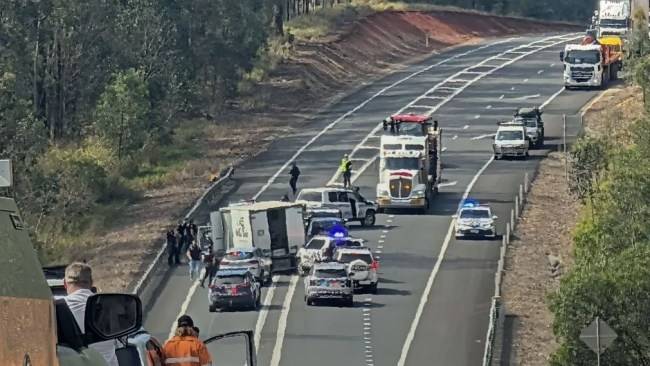 Man, 39, charged after major Bruce Highway pursuit of allegedly stolen food truck from Brisbane