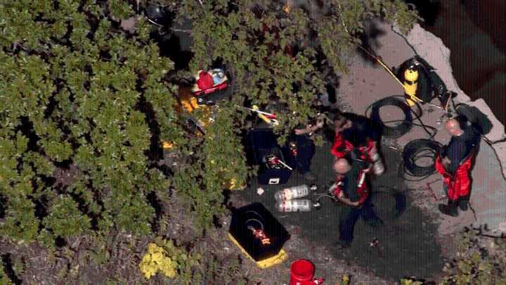 Naperville police investigate after car found in Lake Osborne