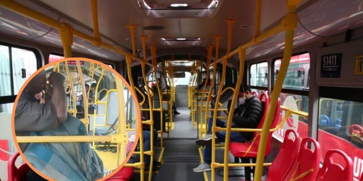 Hombre fue grabado consumiendo drogas en TransMilenio ante la mirada de varios usuarios