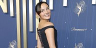 Chase Sui Wonders Wears Black Off-the-Shoulder Gown at 2025 Emmys