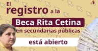 Beca Rita Cetina 2025: inicia registro para estudiantes de secundaria en septiembre, requisitos y fechas