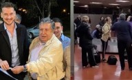 Entre gritos y reclamos, increparon a Ramón Puerta por el caso Kiczka