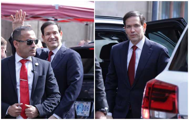 Marco Rubio en México, llega a Palacio Nacional para reunirse con Claudia Sheinbaum