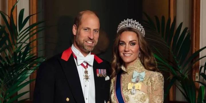 Kate Middleton deslumbra en la cena de gala en honor a Donald Trump: la tiara favorita de Lady Di y un vestido de reina