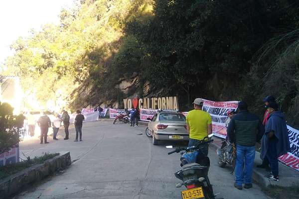 Mineros protestan en Santander contra nuevas restricciones a la minería en Santurbán