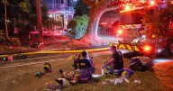 Photos: New Orleans firefighters battle a two-alarm house fire on Carrollton Ave