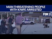 Video released of deputies taking down man with knife
