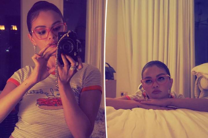 Selena Gomez poses in her underwear for flirty photo inside NYC hotel room