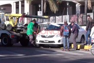 Un auto chocó contra una puntera en avenida Ramírez: la conductora adujo que se encandiló