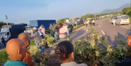 Habitantes de Mariángola bloquean vía entre Valledupar y Bosconia por deficiencias en servicios públicos