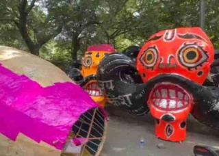 Ravana effigy makers in Delhi get orders from US, Canada ahead of Dussehra